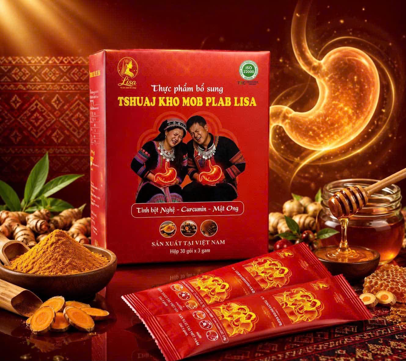 Tshuaj kho mob plab - Hỗ Trợ Dạ Dày | Tinh Bột Nghệ – Curcumin – Mật Ong